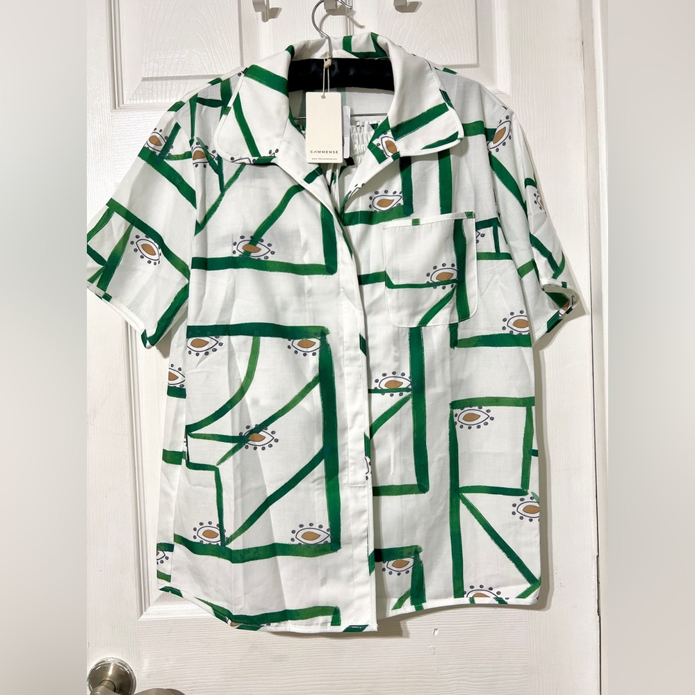 Flash Sale Commense Print Drawstring Shorts Set - Picture 3 of 15